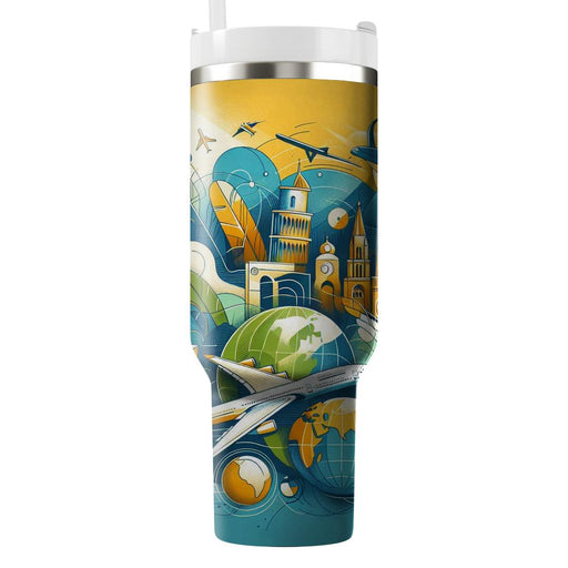 Wanderlust Dreams - Travel Festival  Decorative Tumblers