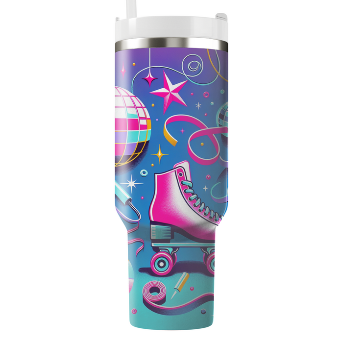 Nostalgic Roller Rink Personalized Tumblers