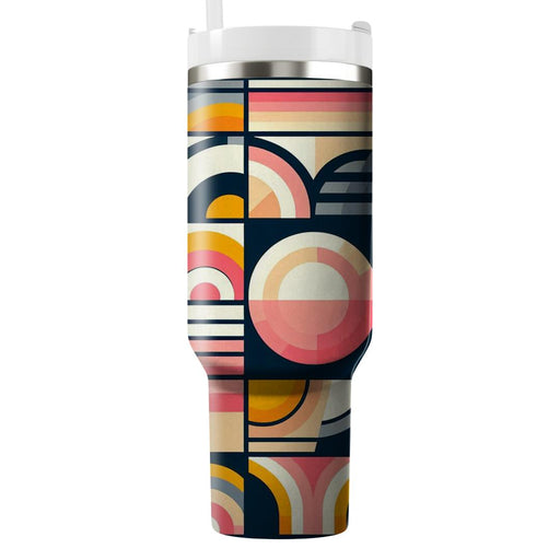 Sunrise Color Block  Tumblers With Lids