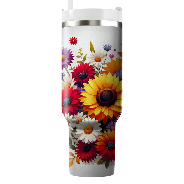 Vibrant Bloom  Unique Tumblers