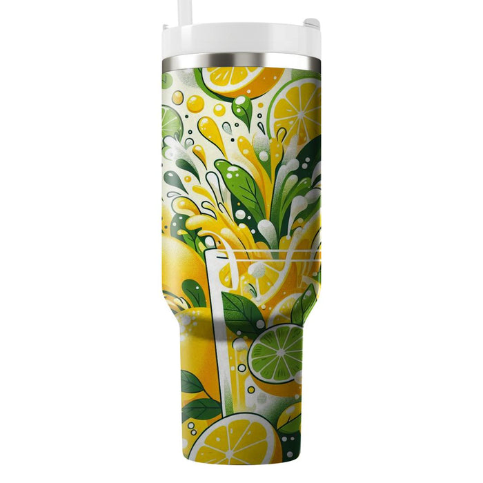 Sunny Lemonade Splash  Travel Tumblers