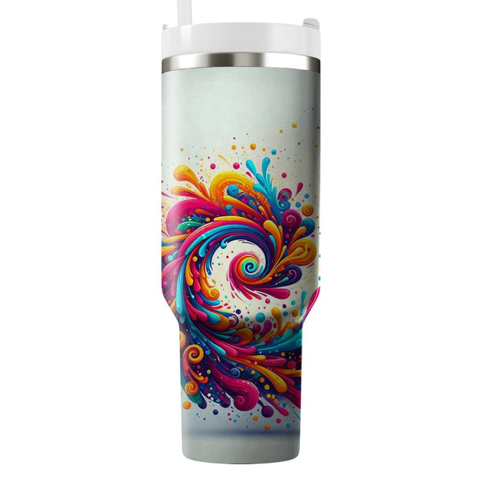 Whirlwind Of Color - Festival Of Colors  Custom Tumblers