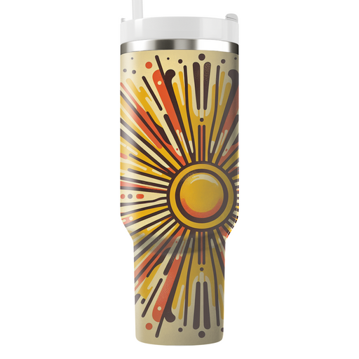 Sunshine Retro Rays  Tumbler Cups