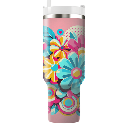 Bold Floral Fiesta Travel Tumblers