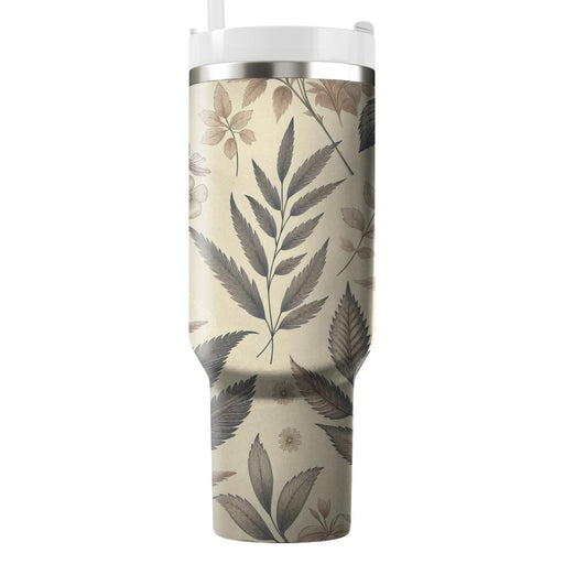 Vintage Botanical Etchings  Insulated Tumblers