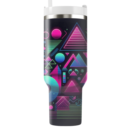 Neon Geometric T-shirt Custom Tumblers