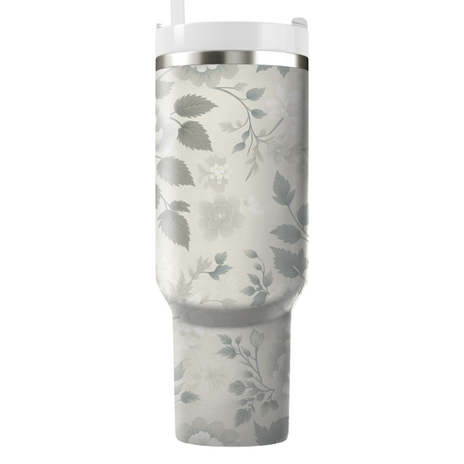 Subtle Floral Texture Custom Tumblers