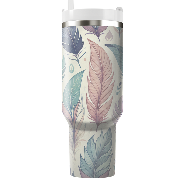 Artistic Feather Print  Unique Tumblers