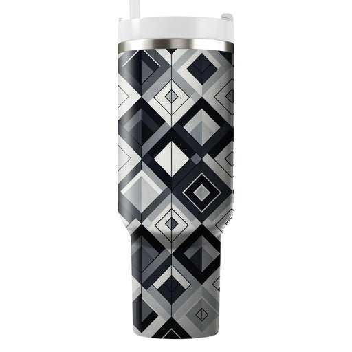 Abstract Diamond Grid  Insulated Tumblers