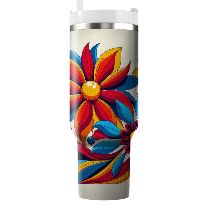  Floral Fiesta  Decorative Tumblers