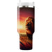 Wild Savanna Lion Majesty  Travel Tumblers