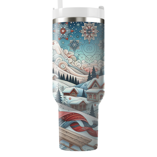 Whimsical Winterscape - A Holiday Adventure  Decorative Tumblers