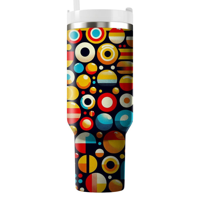 70s Groove Dots  Decorative Tumblers