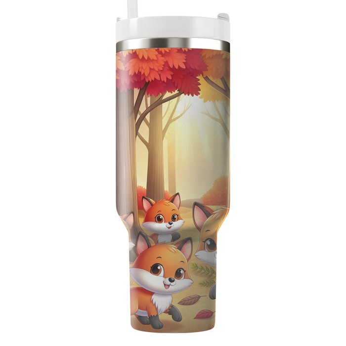 Whimsical Fox Friends  Decorative Tumblers