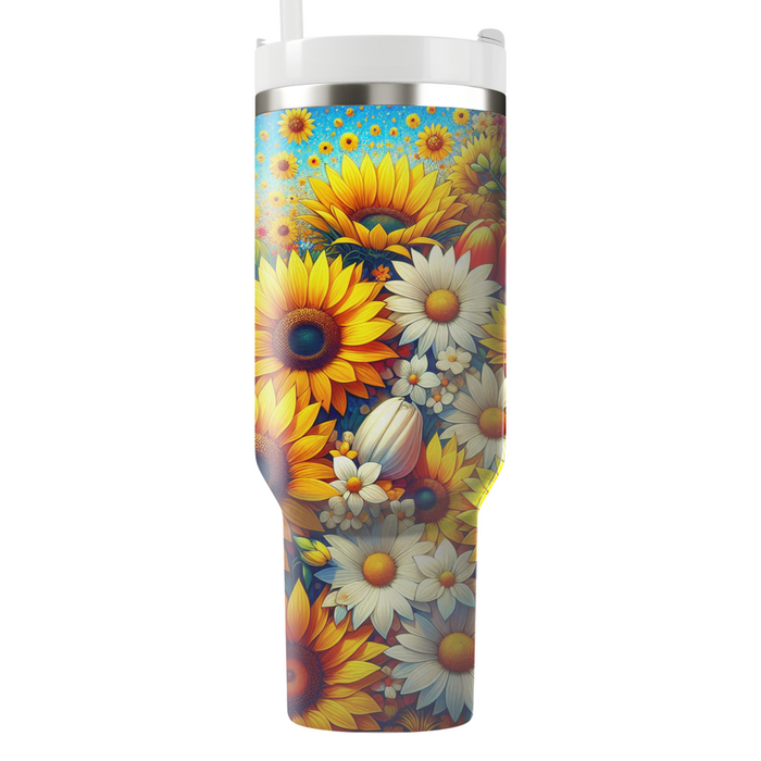 Vibrant Floral Celebration  Insulated Tumblers