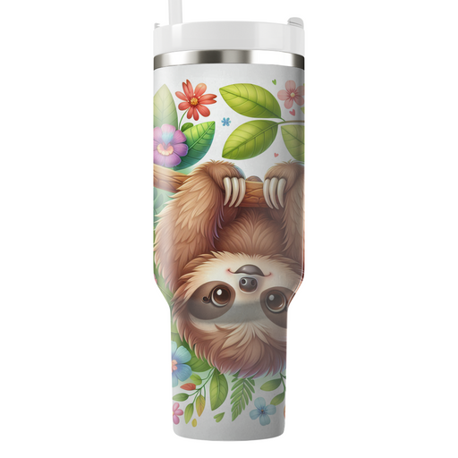 Charming Sloth Hangout  Tumblers With Lids