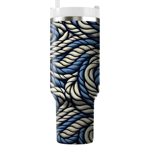 Twisted Rope Pattern  Tumblers With Lids