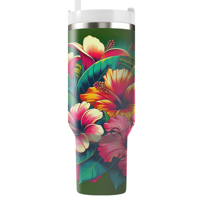 Bold Tropical Vibes  Custom Tumblers