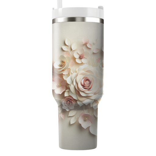 Romantic Rose Petals  Tumblers With Lids