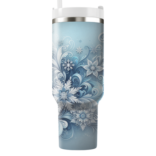 Winter Snowflake Whirl  Personalized Tumblers