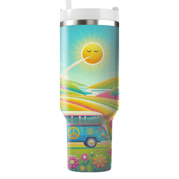 Hippie Van Adventure Tumblers With Lids