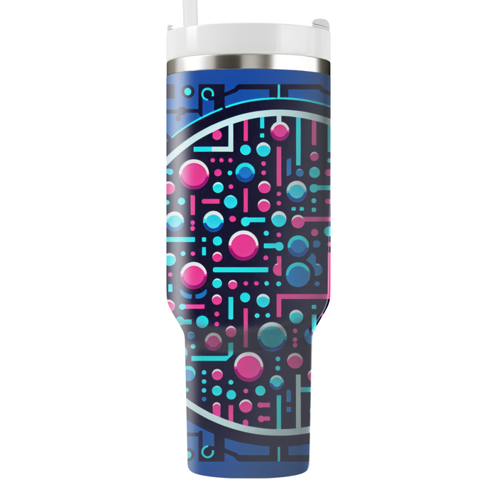 Futuristic Circle Matrix Custom Tumblers