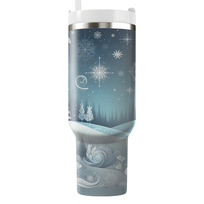 Winter Snowflake Whimsy  Tumbler Cups