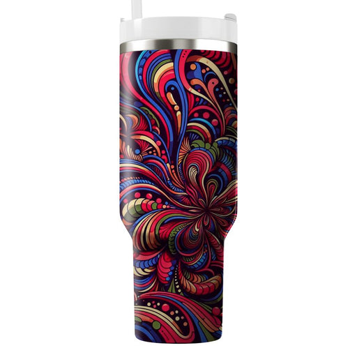  Floral Burst  Tumbler Cups