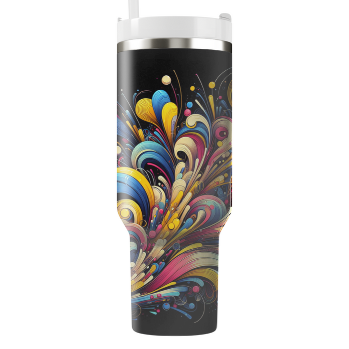 Whirlwind Of Festivities - A Colorful Celebration  Travel Tumblers