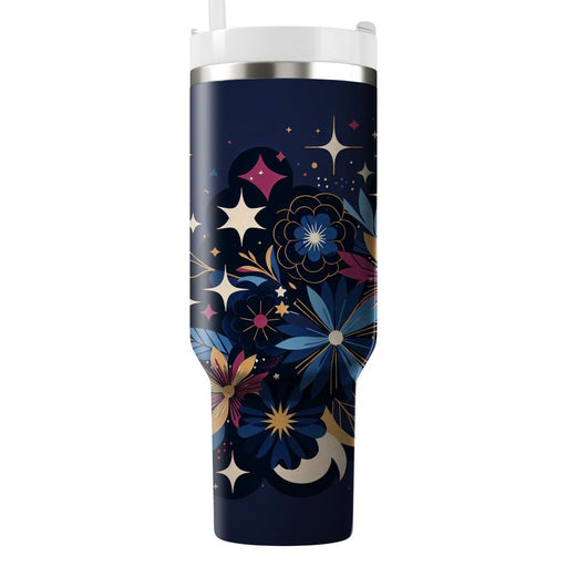 Cosmic Bloom  Unique Tumblers