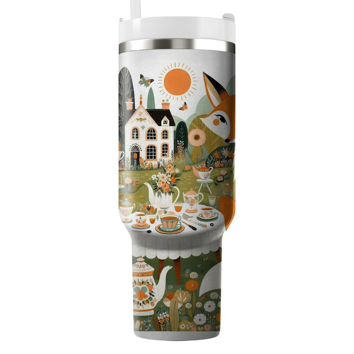 Whimsical Fox Tea Party  Decorative Tumblers