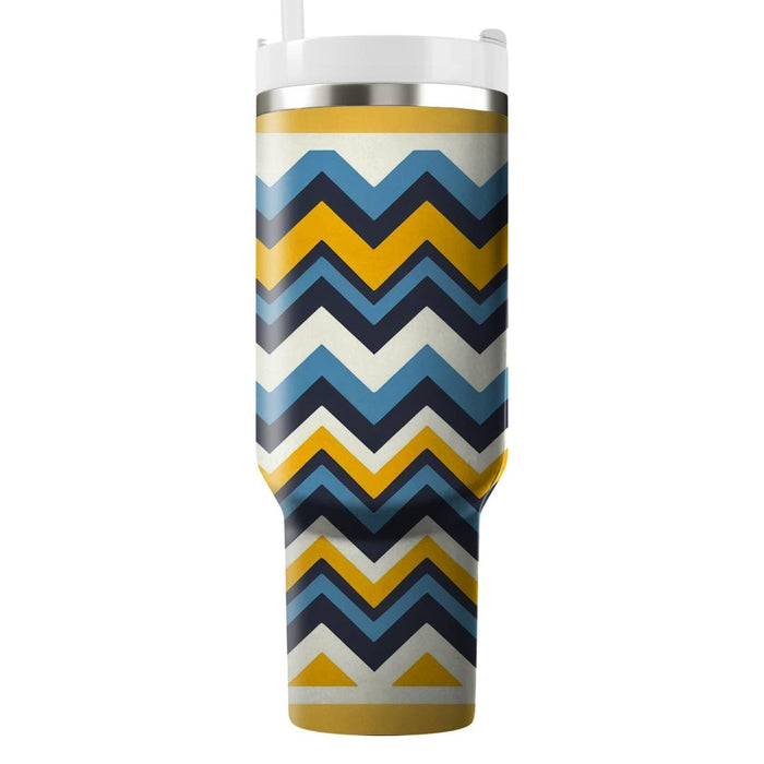 Zigzag Stripes Delight  Tumblers With Lids