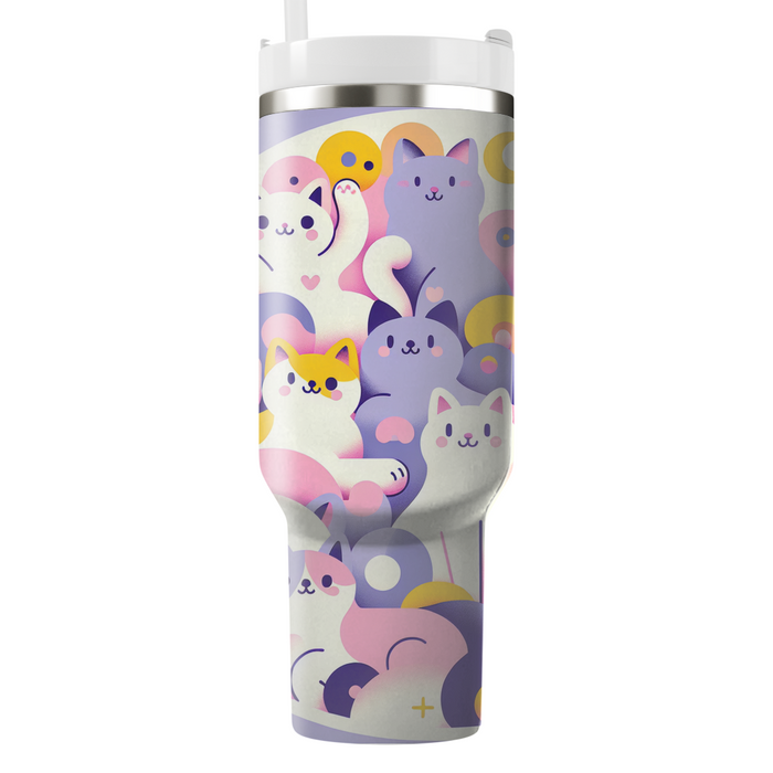 Whimsical Retro Cats  Tumblers For Gifts