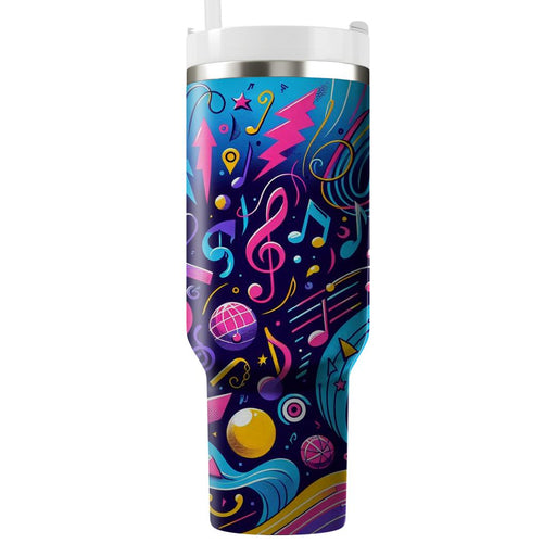 Retro Music Notes  Insulated Tumblers