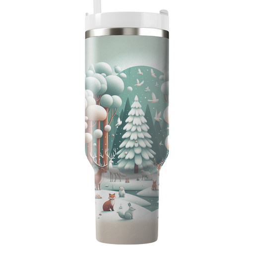 Winter Woodland Creatures  Custom Tumblers