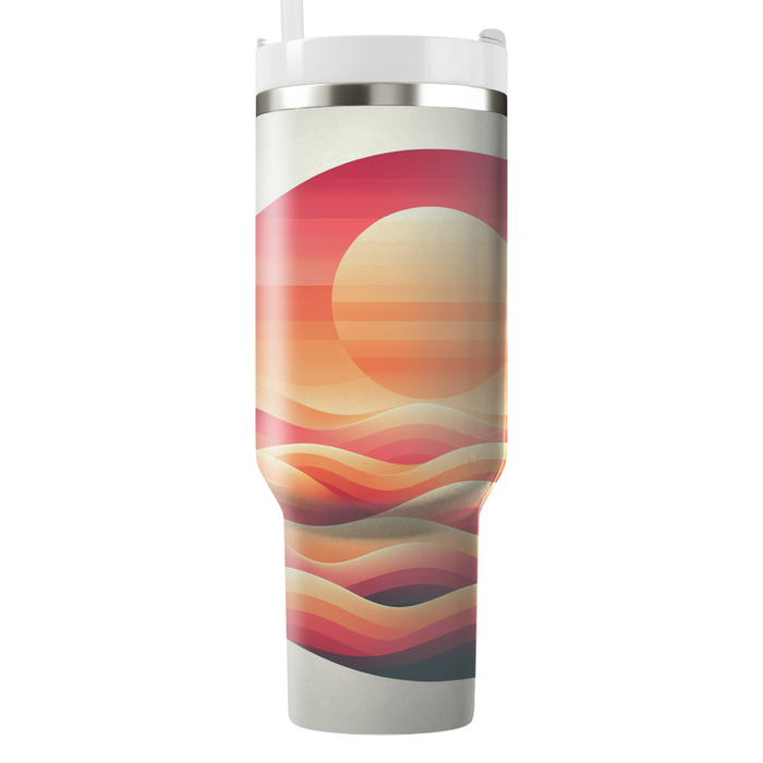 Retro Gradient Waves  Tumblers For Gifts