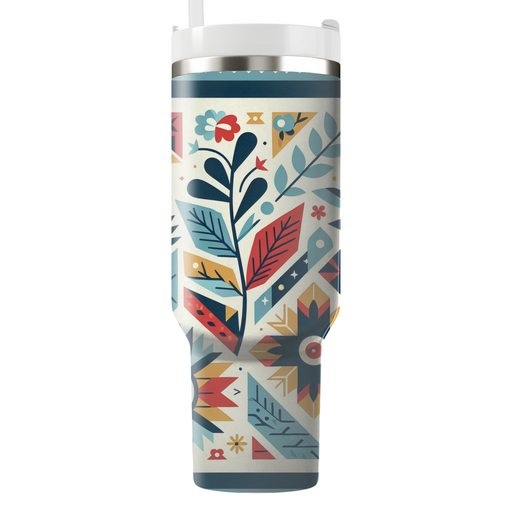 Colorful Quilt Patterns Travel Tumblers