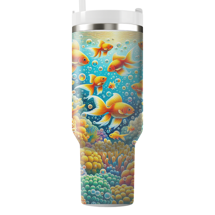 Bubbly Goldfish Dreams  Decorative Tumblers