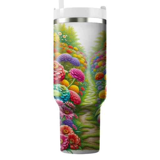 Vibrant Garden Path  Insulated Tumblers