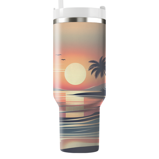 Summer Sunset Serenity  Tumblers With Lids