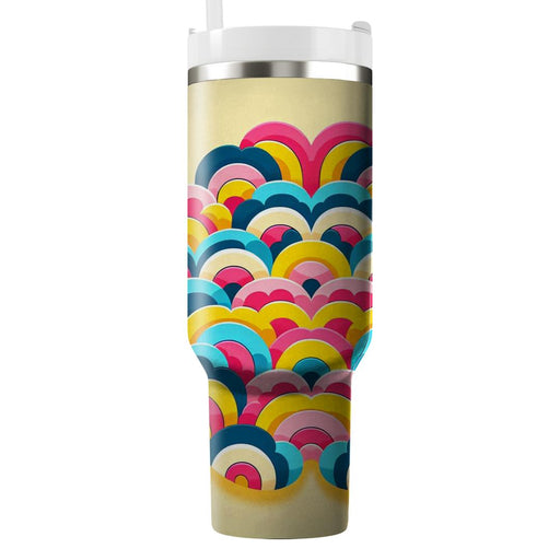 Colorful Scalloped Pattern  Custom Tumblers