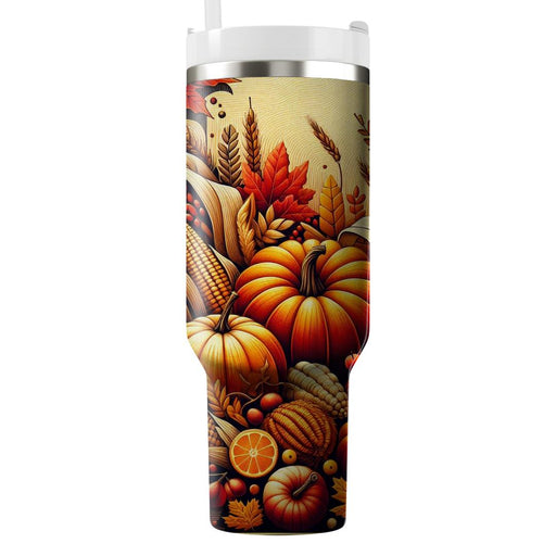 Whirlwind Of Gratitude - A Thanksgiving  Custom Tumblers