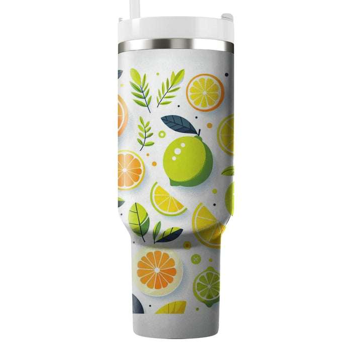 Sunny Day Citrus  Tumblers With Lids