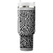 Abstract Monochrome Maze  Insulated Tumblers