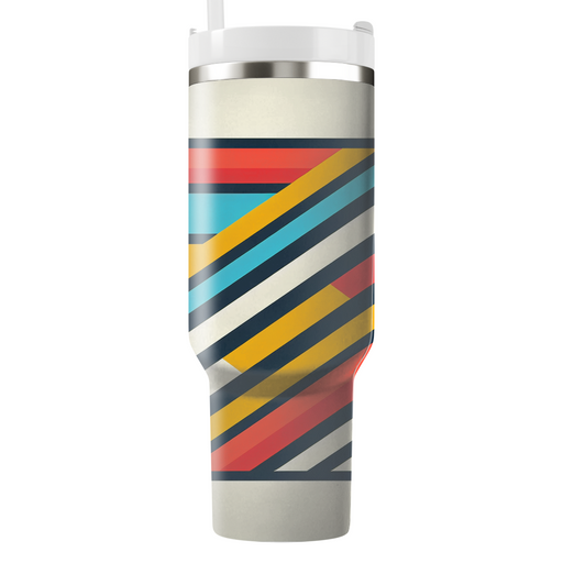 Classic Retro Stripes Decorative Tumblers