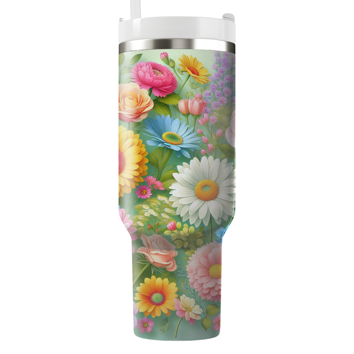 Sunny Garden Party  Unique Tumblers