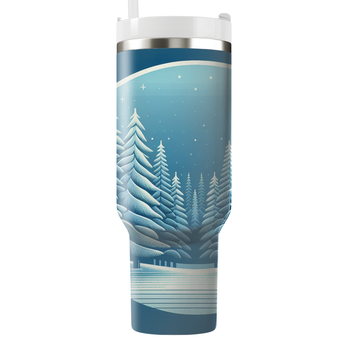 Winter Snowy Forest  Tumbler Cups