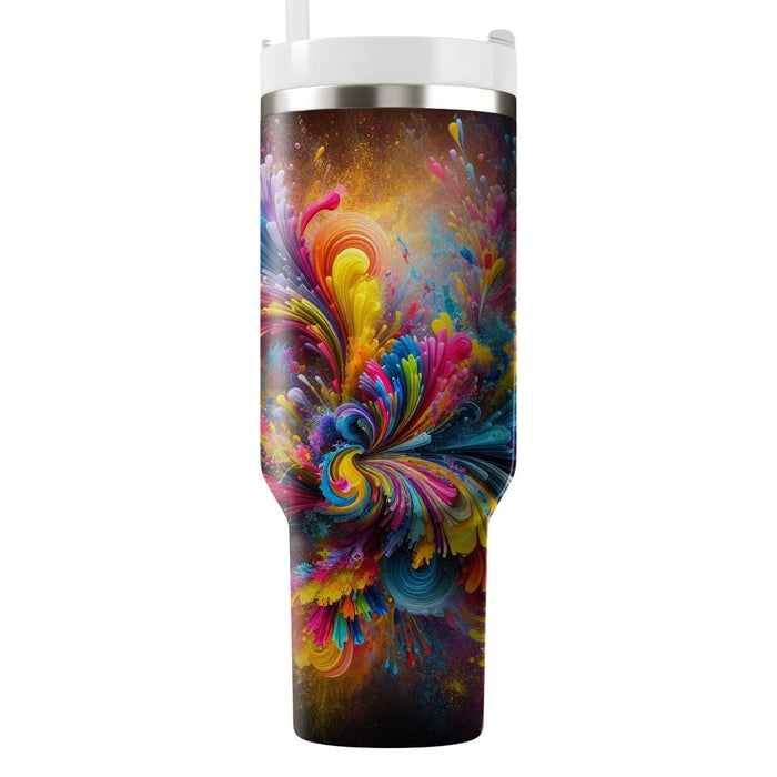 Whirlwind Of Color - Holi Festival  Unique Tumblers