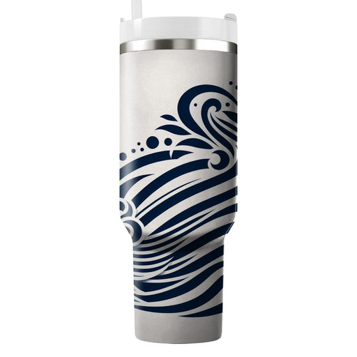 Timeless Striped Nautical  Decorative Tumblers