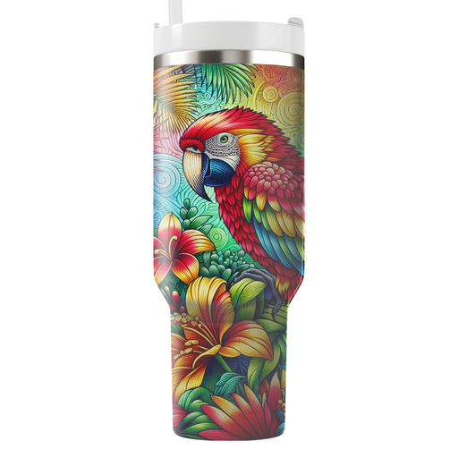 Sunny Parrot Fiesta  Tumblers With Lids